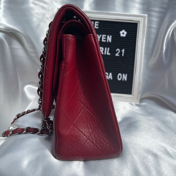 Chanel Caviar Red Jumbo SHW - Picture 5 of 11